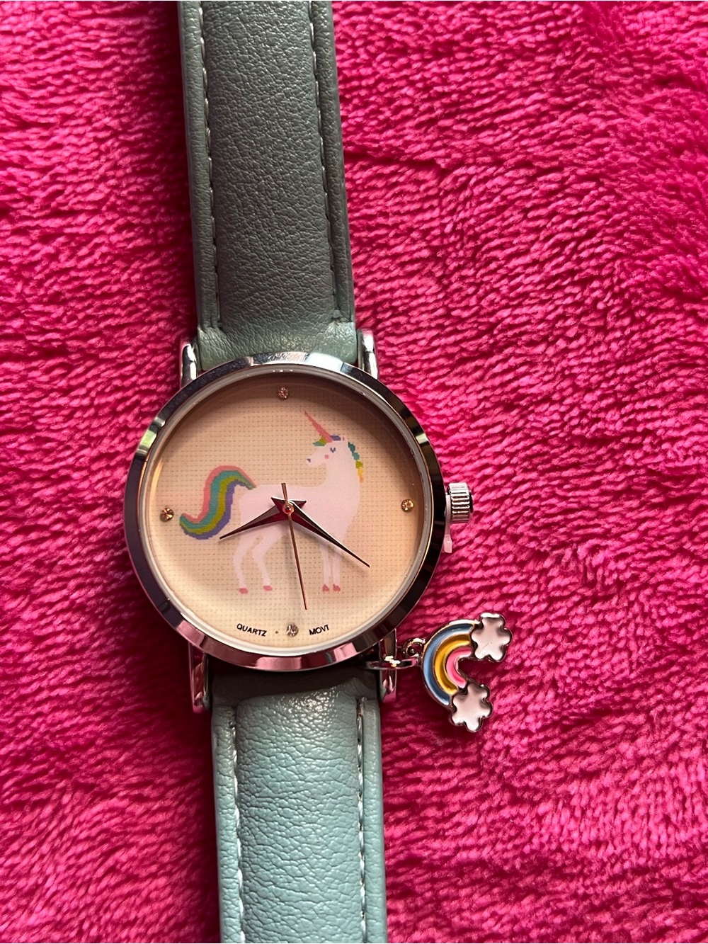 Unicorn Watch with Rainbow Charm Charming Charlie